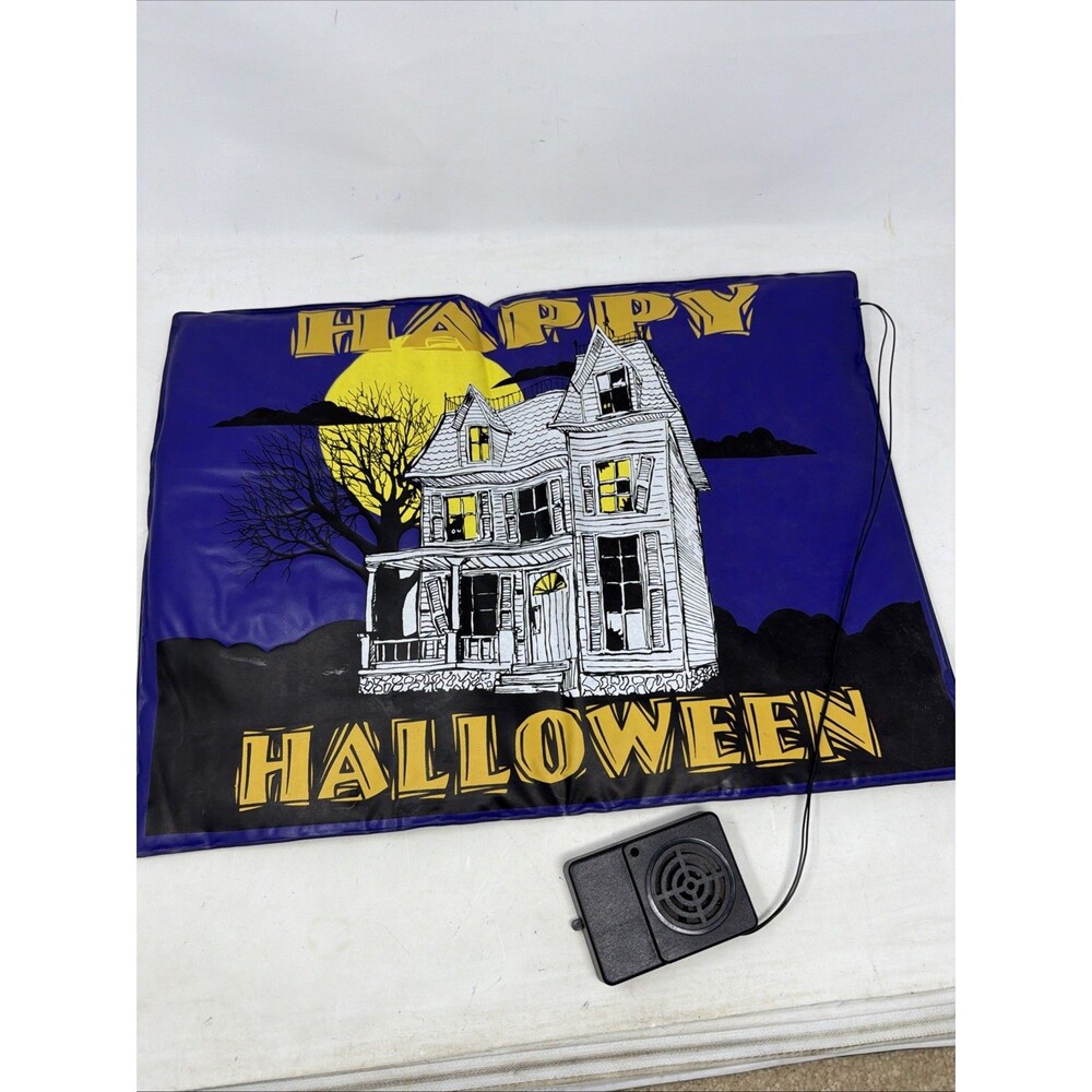 Vintage Animated Haunted House Halloween Decor Vibration Activated Sound Scream